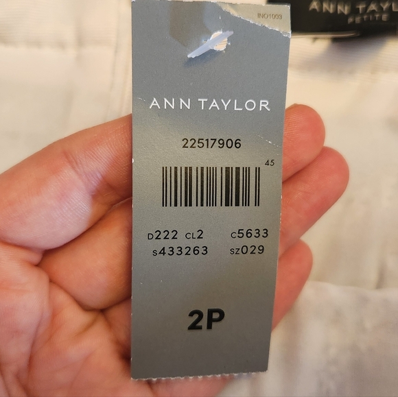 Ann Taylor Tweed Fringe A Line Pencil Skirt Multi Color Blue Pink Size 2P - Picture 7 of 12